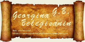 Georgina Belegišanin vizit kartica